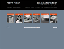 Tablet Screenshot of landschaftsarchitektin-nisslein.de